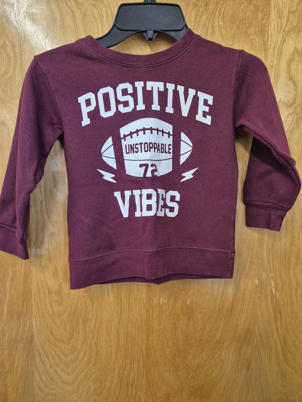 Garanimals Maroon 'Positive Vibes' Graphic Sweatshirt